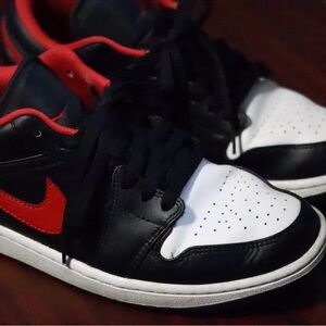 Jordan Black and Red Men's Sneakers